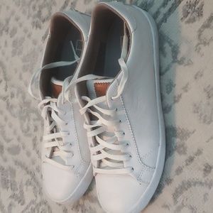 Cole Haan Mindi Lace Up Leather Sneakers White 6.5
